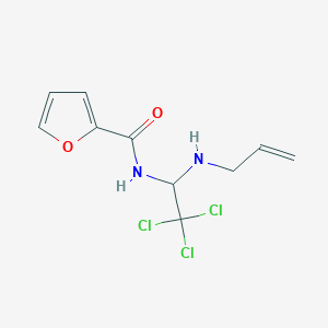 molecular formula C10H11Cl3N2O2 B11991965 Furan-2-carboxylic acid (1-allylamino-2,2,2-trichloro-ethyl)-amide 