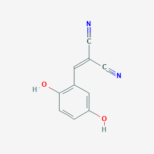 molecular formula C10H6N2O2 B11991995 Propanedinitrile, [(2,5-dihydroxyphenyl)methylene]- CAS No. 143049-24-5