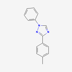 molecular formula C15H13N3 B11992018 1H-1,2,4-Triazole, 3-(4-methylphenyl)-1-phenyl- CAS No. 65814-57-5