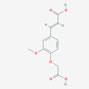 (2E)-3-[4-(carboxymethoxy)-3-methoxyphenyl]prop-2-enoic acid