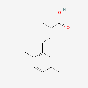 molecular formula C13H18O2 B11992088 4-(2,5-Dimethylphenyl)-2-methylbutanoic acid CAS No. 30316-14-4