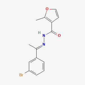 N'-(1-(3-Bromophenyl)ethylidene)-2-methyl-3-furohydrazide