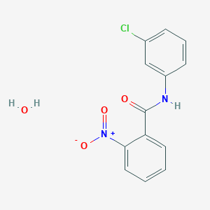 molecular formula C13H11ClN2O4 B11992277 N-(3-chlorophenyl)-2-nitrobenzamide hydrate CAS No. 308134-38-5