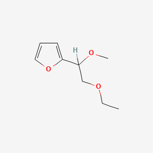 molecular formula C9H14O3 B1199229 2-(2-乙氧基-1-甲氧基乙基)呋喃 