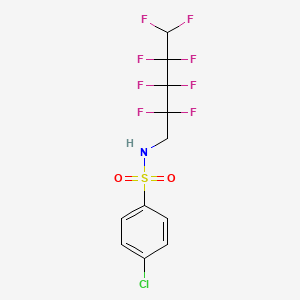 4-chloro-N-(2,2,3,3,4,4,5,5-octafluoropentyl)benzenesulfonamide