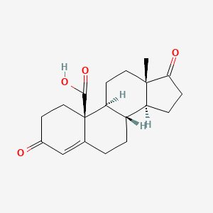 molecular formula C19H24O4 B1199234 3,17-Dioxo-4-androsten-19-oic acid CAS No. 4757-95-3