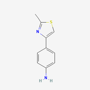 molecular formula C10H10N2S B1199236 4-(2-Methyl-1,3-thiazol-4-yl)aniline CAS No. 25021-49-2