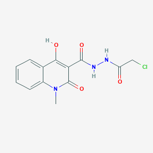 N'-(chloroacetyl)-4-hydroxy-1-methyl-2-oxo-1,2-dihydro-3-quinolinecarbohydrazide