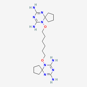 molecular formula C20H36N10O2 B1199239 Trybizine 