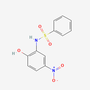 molecular formula C12H10N2O5S B11992396 N-(2-hydroxy-5-nitrophenyl)benzenesulfonamide 