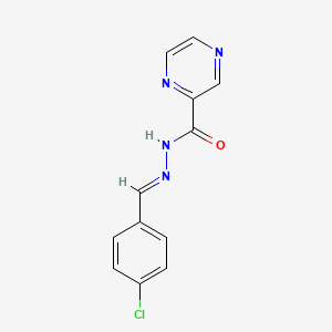 N'-[(E)-(4-chlorophenyl)methylidene]pyrazine-2-carbohydrazide