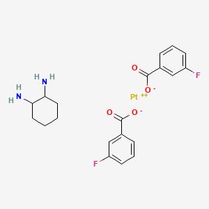 molecular formula C20H22F2N2O4Pt B1199247 cis-Pt-Mfba CAS No. 93557-19-8