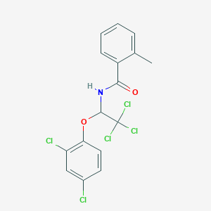 2-methyl-N-[2,2,2-trichloro-1-(2,4-dichlorophenoxy)ethyl]benzamide