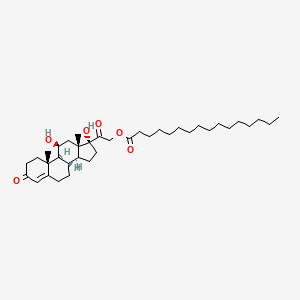 molecular formula C37H60O6 B1199255 Cortisol-21-palmitate CAS No. 61366-96-9