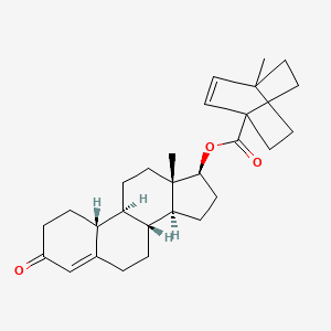 molecular formula C28H38O3 B1199258 Nandrolone cyclotate CAS No. 22263-51-0