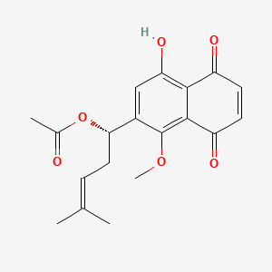molecular formula C19H20O6 B1199259 Echinone CAS No. 80348-65-8