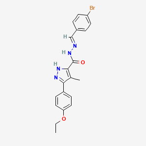 5-(4-Ethoxy-PH)-4-ME-2H-pyrazole-3-carboxylic acid (4-BR-benzylidene)-hydrazide