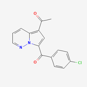 1-(7-(4-Chlorobenzoyl)pyrrolo(1,2-B)pyridazin-5-YL)ethanone