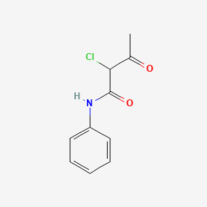 molecular formula C10H10ClNO2 B1199262 2-Chloro-3-oxo-n-phenylbutanamide CAS No. 31844-92-5