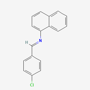 1-Naphthalenamine, N-[(4-chlorophenyl)methylene]-