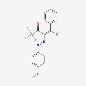 4,4,4-Trifluoro-2-((4-methoxy-phenyl)-hydrazono)-1-phenyl-butane-1,3-dione