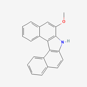 molecular formula C21H15NO B1199269 6-Methoxy-7H-dibenzo(c,g)carbazole CAS No. 192200-76-3