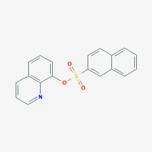 molecular formula C19H13NO3S B11992756 Quinolin-8-yl naphthalene-2-sulfonate CAS No. 61430-89-5