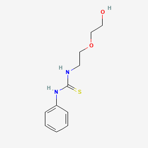 molecular formula C11H16N2O2S B11992787 N-[2-(2-hydroxyethoxy)ethyl]-N'-phenylthiourea 