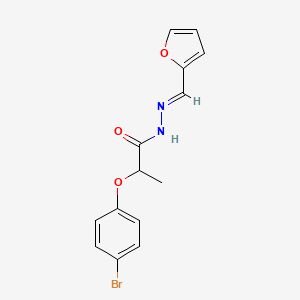 2-(4-Bromophenoxy)-N'-(furan-2-ylmethylene)propanehydrazide