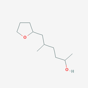 molecular formula C11H22O2 B11992926 5-Methyl-6-tetrahydro-2-furanyl-2-hexanol CAS No. 318245-47-5