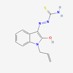 (2Z)-2-[2-oxo-1-(prop-2-en-1-yl)-1,2-dihydro-3H-indol-3-ylidene]hydrazinecarbothioamide