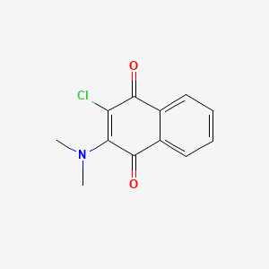 molecular formula C12H10ClNO2 B1199306 2-Dimethylamino-3-chloro-1,4-naphthoquinone CAS No. 5350-26-5