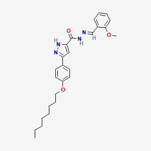 N'-(2-Methoxybenzylidene)-3-(4-(octyloxy)phenyl)-1H-pyrazole-5-carbohydrazide