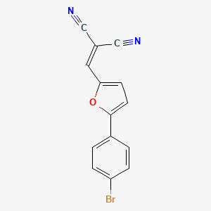 molecular formula C14H7BrN2O B11993081 {[5-(4-Bromophenyl)furan-2-yl]methylidene}propanedinitrile 