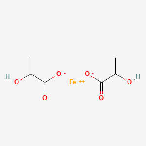 molecular formula C6H10FeO6· nH2O (n = 2 or 3)<br>C6H10FeO6 B1199310 Iron(II) lactate CAS No. 5905-52-2