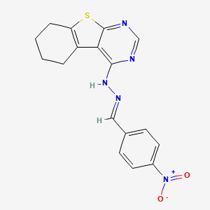 4-Nitrobenzaldehyde 5,6,7,8-tetrahydro[1]benzothieno[2,3-D]pyrimidin-4-ylhydrazone