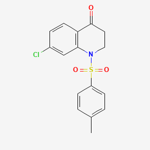 7-Chloro-1-(4-methylbenzene-1-sulfonyl)-2,3-dihydroquinolin-4(1H)-one