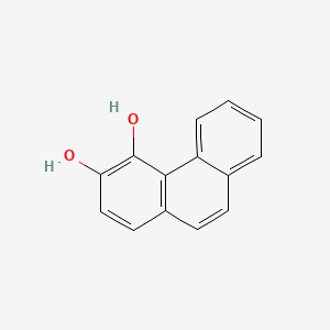 molecular formula C14H10O2 B1199322 Phenanthrene-3,4-diol CAS No. 478-71-7