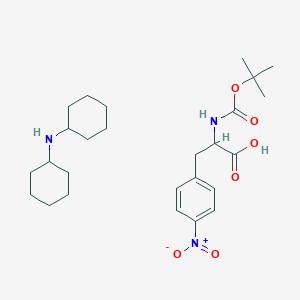 molecular formula C26H41N3O6 B11993235 Dicyclohexyl-amine, 2-tert-butoxycarbonylamino-3-(4-nitro-phenyl)-propionate 