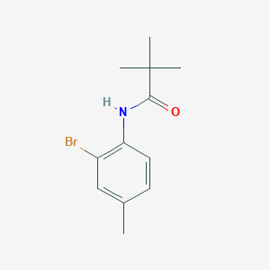 molecular formula C12H16BrNO B11993242 N-(2-bromo-4-methylphenyl)-2,2-dimethylpropanamide CAS No. 87995-50-4