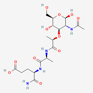 molecular formula C19H32N4O11 B1199327 Muramyl Dipeptide CAS No. 87420-48-2