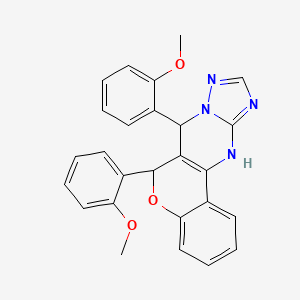 6,7-Bis(2-methoxyphenyl)-7,12-dihydro-6H-chromeno[4,3-d][1,2,4]triazolo[1,5-a]pyrimidine