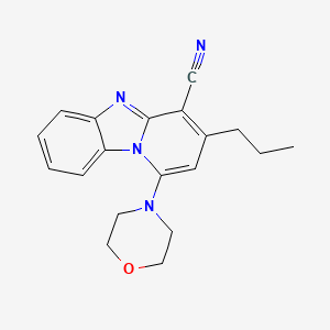 1-(4-Morpholinyl)-3-propylpyrido(1,2-A)benzimidazole-4-carbonitrile