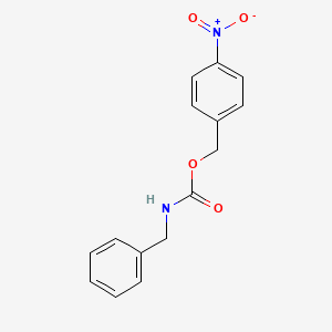 molecular formula C15H14N2O4 B11993314 (4-nitrophenyl)methyl N-benzylcarbamate CAS No. 56379-93-2