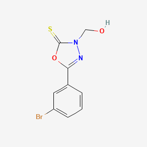 5-(3-bromophenyl)-3-(hydroxymethyl)-1,3,4-oxadiazole-2(3H)-thione