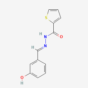 molecular formula C12H10N2O2S B11993366 N'-(3-hydroxybenzylidene)-2-thiophenecarbohydrazide 