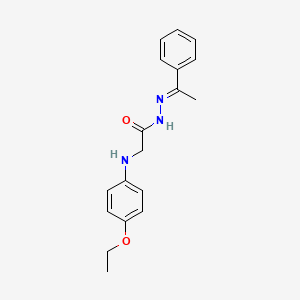 2-(4-Ethoxyanilino)-N'-(1-phenylethylidene)acetohydrazide