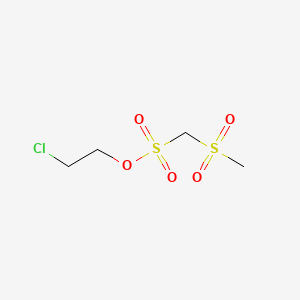 molecular formula C4H9ClO5S2 B1199345 Clomesone CAS No. 88343-72-0
