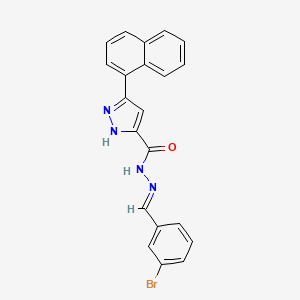 5-Naphthalen-1-YL-2H-pyrazole-3-carboxylic acid (3-bromo-benzylidene)-hydrazide