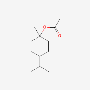 molecular formula C12H22O2 B1199350 Cyclohexanol, 1-methyl-4-(1-methylethyl)-, 1-acetate CAS No. 26252-11-9